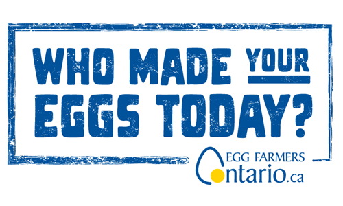 <p>who made your eggs today? Egg farmers of Ontario</p>
